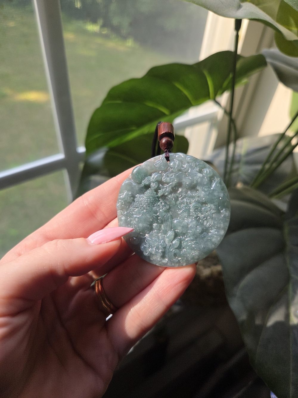 Natural Jade Pendant With Certificate